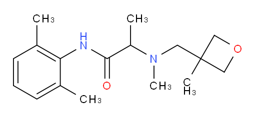 N-(2,6-dimethylphenyl)-2-(methyl((3-methyloxetan-3-yl)methyl)amino)propanamide