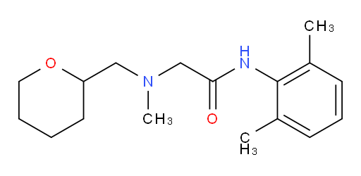N-(2,6-dimethylphenyl)-2-(methyl((tetrahydro-2H-pyran-2-yl)methyl)amino)acetamide