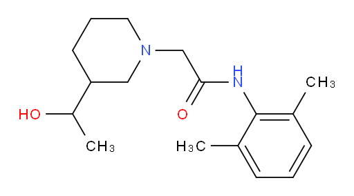 N-(2,6-dimethylphenyl)-2-(3-(1-hydroxyethyl)piperidin-1-yl)acetamide