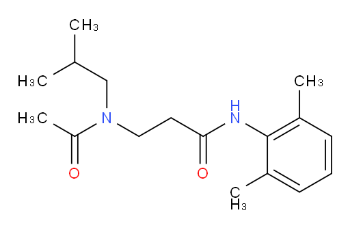 N-(2,6-dimethylphenyl)-3-(N-isobutylacetamido)propanamide