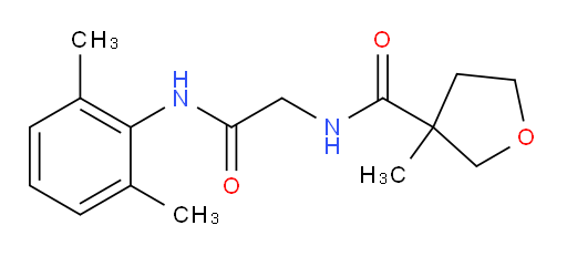 N-(2-((2,6-dimethylphenyl)amino)-2-oxoethyl)-3-methyltetrahydrofuran-3-carboxamide