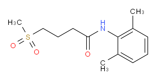 N-(2,6-dimethylphenyl)-4-(methylsulfonyl)butanamide