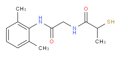 N-(2-((2,6-dimethylphenyl)amino)-2-oxoethyl)-2-mercaptopropanamide