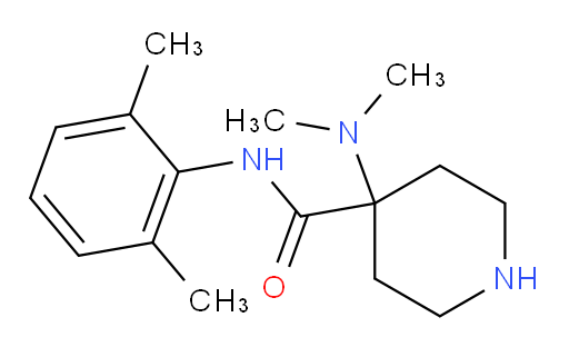 4-(dimethylamino)-N-(2,6-dimethylphenyl)piperidine-4-carboxamide