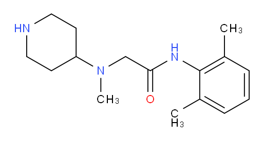 N-(2,6-dimethylphenyl)-2-(methyl(piperidin-4-yl)amino)acetamide