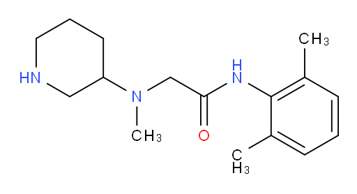 N-(2,6-dimethylphenyl)-2-(methyl(piperidin-3-yl)amino)acetamide