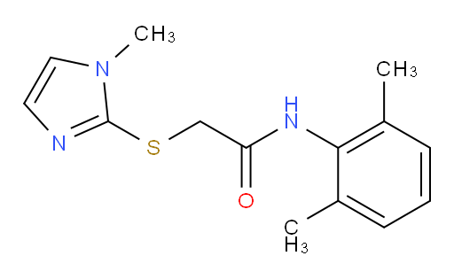 N-(2,6-dimethylphenyl)-2-((1-methyl-1H-imidazol-2-yl)thio)acetamide
