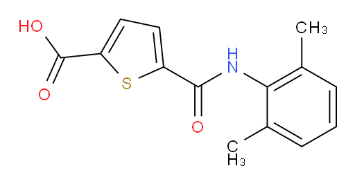 5-((2,6-dimethylphenyl)carbamoyl)thiophene-2-carboxylic acid