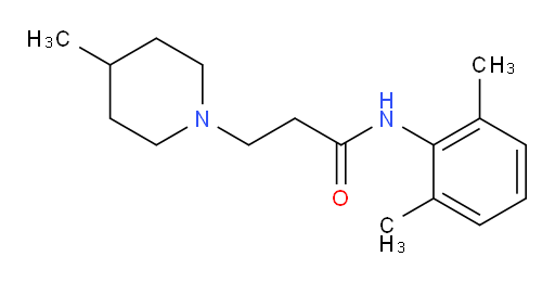 N-(2,6-dimethylphenyl)-3-(4-methylpiperidin-1-yl)propanamide
