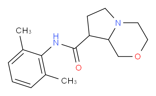 N-(2,6-dimethylphenyl)hexahydro-1H-pyrrolo[2,1-c][1,4]oxazine-8-carboxamide