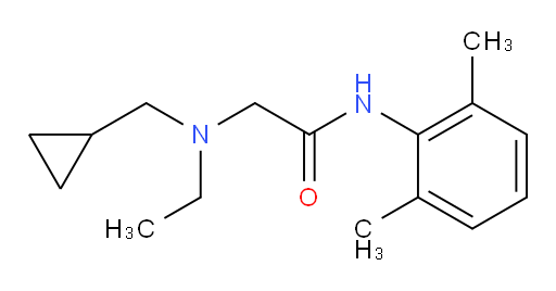 2-((cyclopropylmethyl)(ethyl)amino)-N-(2,6-dimethylphenyl)acetamide