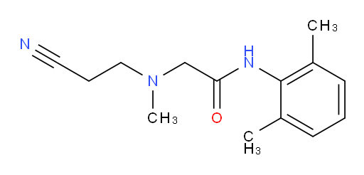 2-((2-cyanoethyl)(methyl)amino)-N-(2,6-dimethylphenyl)acetamide