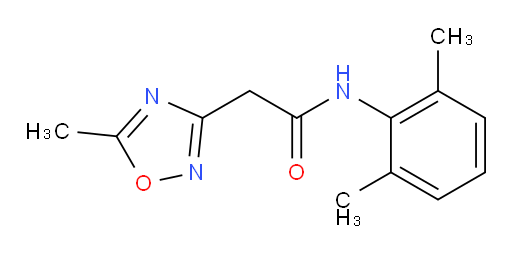 N-(2,6-dimethylphenyl)-2-(5-methyl-1,2,4-oxadiazol-3-yl)acetamide