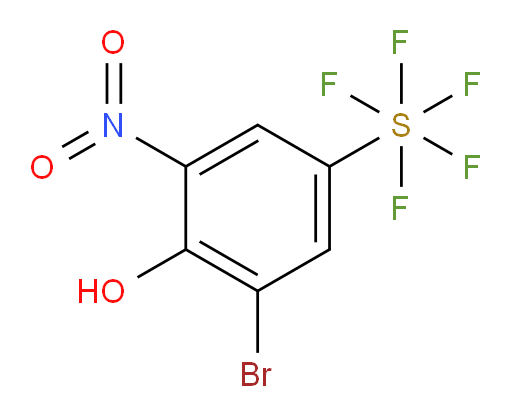 (3-Bromo-4-hydroxy-5-nitrophenyl)sulfur pentafluoride