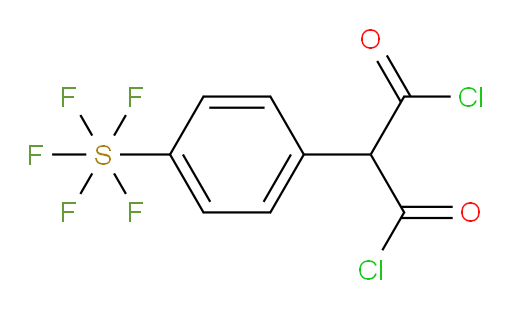 2-(4-(pentafluoromercapto)phenyl)malonyl dichloride