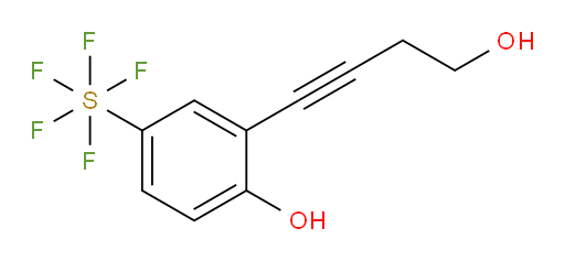 [2-(4-hydroxy-1-butyn-1-yl)phenol]sulfur pentafluoride