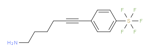 4-(6-aminohex-1-yn-1-yl)(pentafluoromercapto)benzene