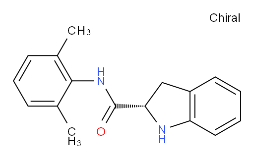 (S)-N-(2,6-dimethylphenyl)indoline-2-carboxamide