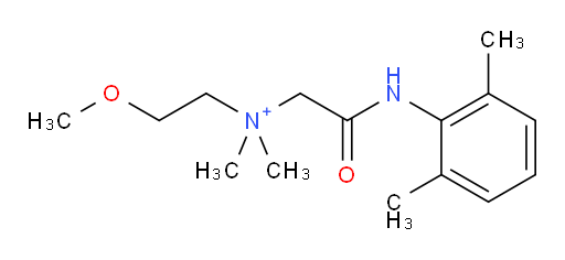 2-((2,6-dimethylphenyl)amino)-N-(2-methoxyethyl)-N,N-dimethyl-2-oxoethanaminium