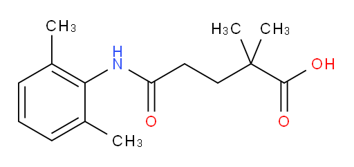 5-((2,6-dimethylphenyl)amino)-2,2-dimethyl-5-oxopentanoic acid