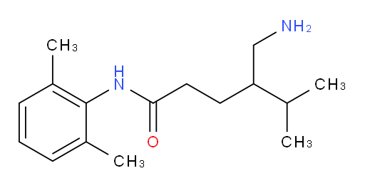 4-(aminomethyl)-N-(2,6-dimethylphenyl)-5-methylhexanamide