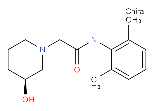 (S)-N-(2,6-dimethylphenyl)-2-(3-hydroxypiperidin-1-yl)acetamide