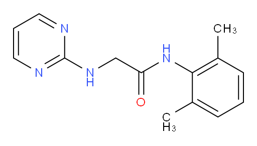 N-(2,6-dimethylphenyl)-2-(pyrimidin-2-ylamino)acetamide