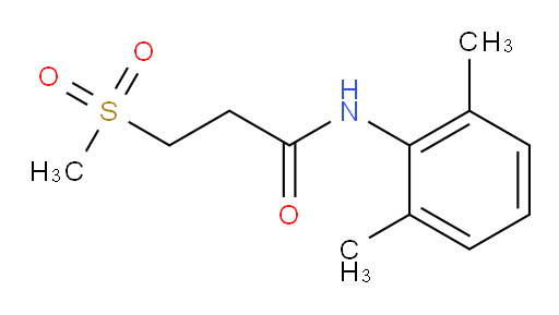 N-(2,6-dimethylphenyl)-3-(methylsulfonyl)propanamide