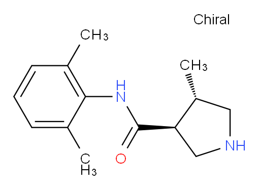 (3S,4S)-N-(2,6-dimethylphenyl)-4-methylpyrrolidine-3-carboxamide