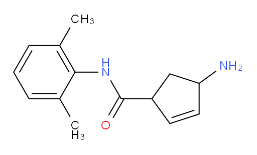 4-amino-N-(2,6-dimethylphenyl)cyclopent-2-enecarboxamide
