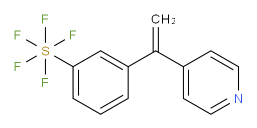 3-(1-(pyridin-4-yl)vinyl)(pentafluoromercapto)benzene