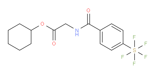 cyclohexyl 2-(4-(pentafluoromercapto)benzamido)acetate