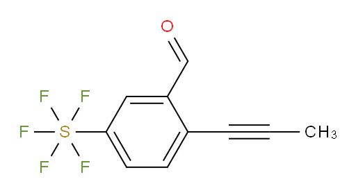 5-(pentafluoromercapto)-2-(prop-1-yn-1-yl)benzaldehyde