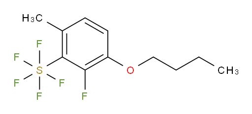 3-butoxy-2-fluoro-6-methyl(pentafluoromercapto)benzene