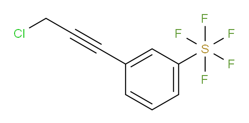 3-(3-chloroprop-1-yn-1-yl)(pentafluoromercapto)benzene