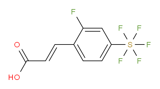 3-(2-fluoro-4-(pentafluoromercapto)phenyl)acrylic acid