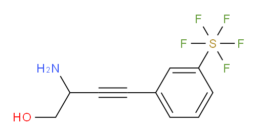 2-amino-4-(3-(pentafluoromercapto)phenyl)but-3-yn-1-ol