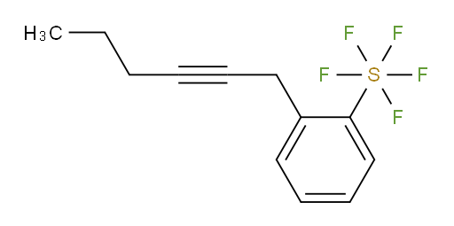 2-(hex-2-yn-1-yl)(pentafluoromercapto)benzene