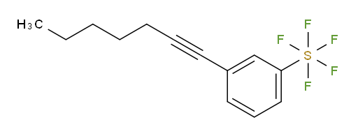 3-(hept-1-yn-1-yl)(pentafluoromercapto)benzene