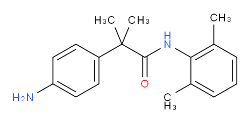2-(4-aminophenyl)-N-(2,6-dimethylphenyl)-2-methylpropanamide
