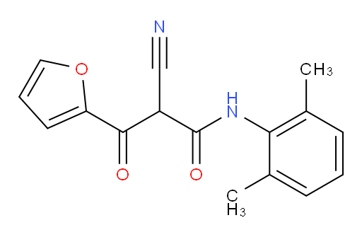 2-cyano-N-(2,6-dimethylphenyl)-3-(furan-2-yl)-3-oxopropanamide
