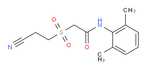 2-((2-cyanoethyl)sulfonyl)-N-(2,6-dimethylphenyl)acetamide