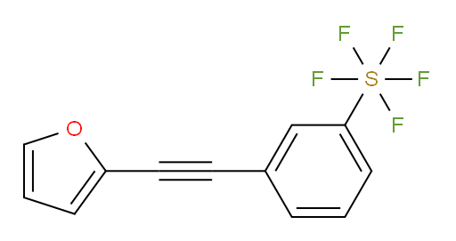 3-(furan-2-ylethynyl)(pentafluoromercapto)benzene
