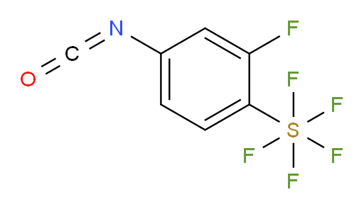 2-fluoro-4-isocyanato(pentafluoromercapto)benzene
