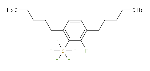 2-fluoro-3,6-dipentyl(pentafluoromercapto)benzene