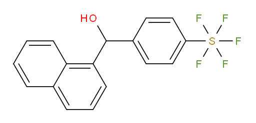 (4-(pentafluoromercapto)phenyl)(naphthalen-1-yl)methanol
