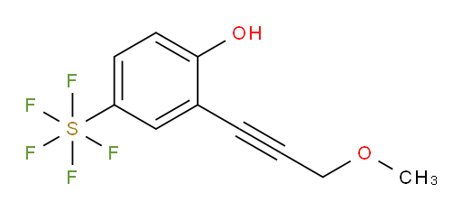 4-(pentafluoromercapto)-2-(3-methoxyprop-1-yn-1-yl)phenol