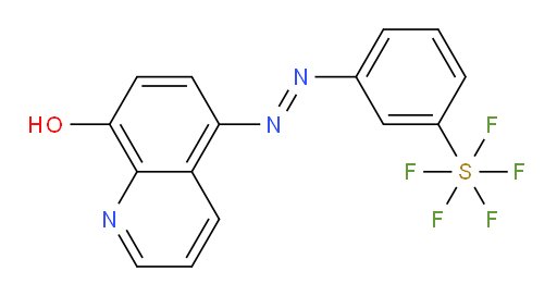 [3-[(8-hydroxy-5-quinolinyl)azo]phenyl]-sulfur pentafluoride