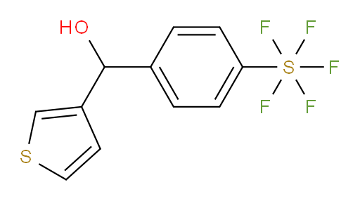 (4-(pentafluoromercapto)phenyl)(thiophen-3-yl)methanol
