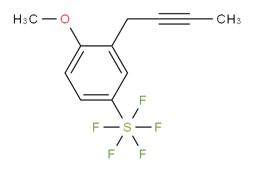 3-(but-2-yn-1-yl)-4-methoxy(pentafluoromercapto)benzene